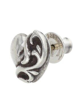 Chrome Hearts Stud Heart Silver Earrings